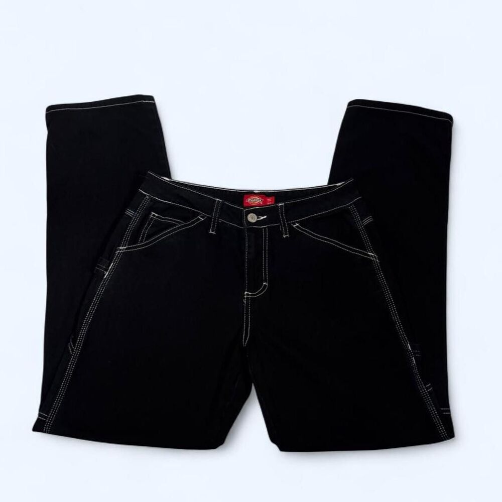 Dickies Women's Black Carpenter Loose Fit Utility Jeans
